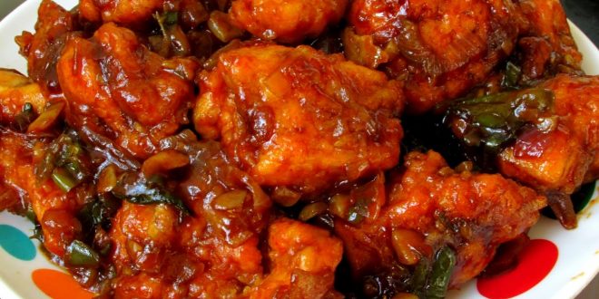 Street Chilli Chicken Dry Recipe by Lalit | How to Make Chilli Chicken ...